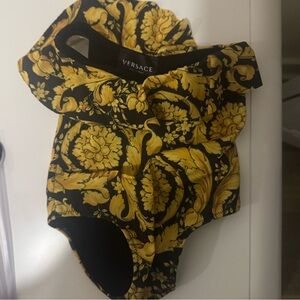 Versace Black and Yellow bathing suit